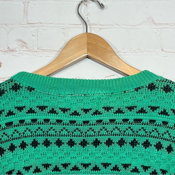 Vintage Eric Rhodes Sweater Mens Size XL Green Crew Neck Long Sleeve Pullover - Picture 9 of 9